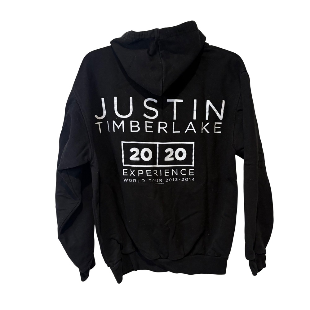 Justin‎ Timberlake 20/20 Experience World Tour 2013-2014 Black Zip Up Hoodie M